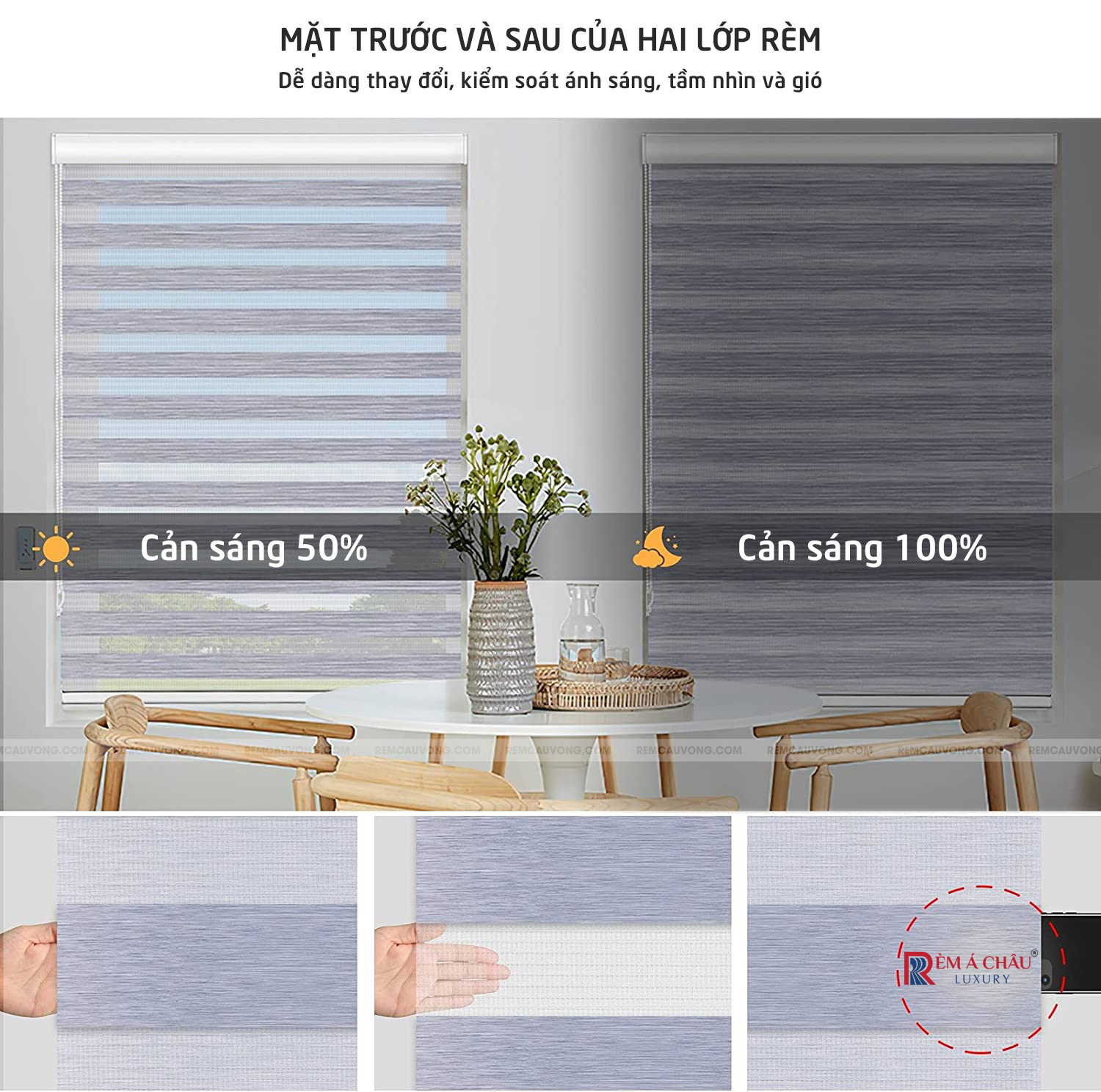 Rèm Cầu Vồng nhập khẩu Á Châu